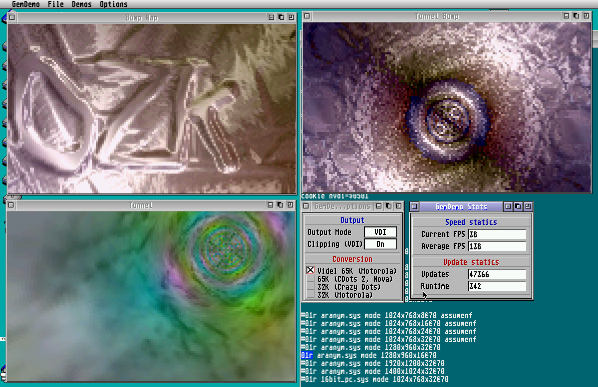 GEM Demo dans ARAnyM