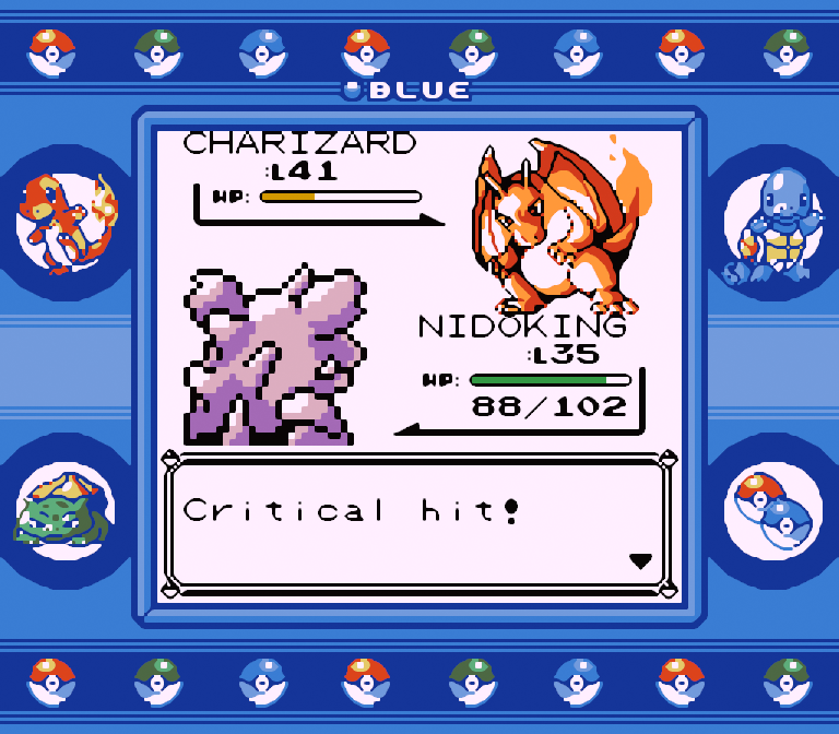 Pokemon Blue dans SameBoy