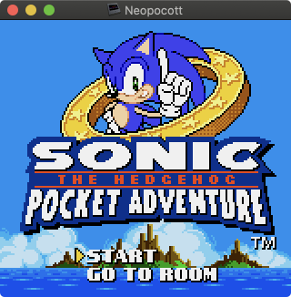 Sonic Pocket Adventure dans Neopocott