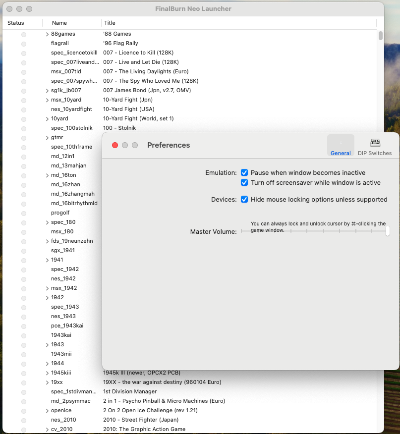 Launcher de FinalBurn Neo