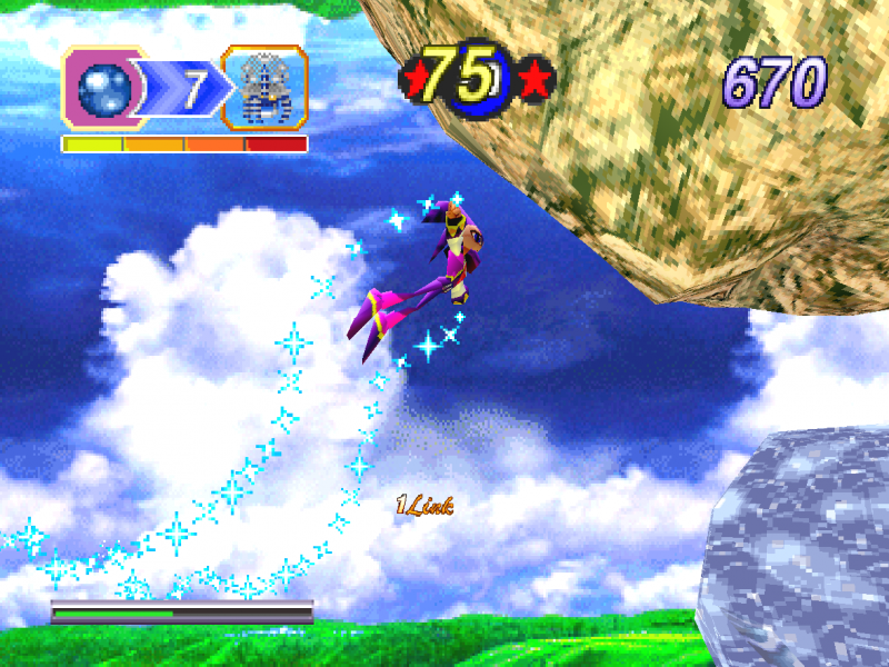 Nights into Dreams dans Yabause (Saturn)